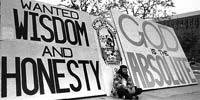 Lafayette Square protest signs