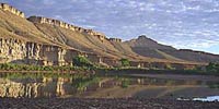 Green River and cliffs